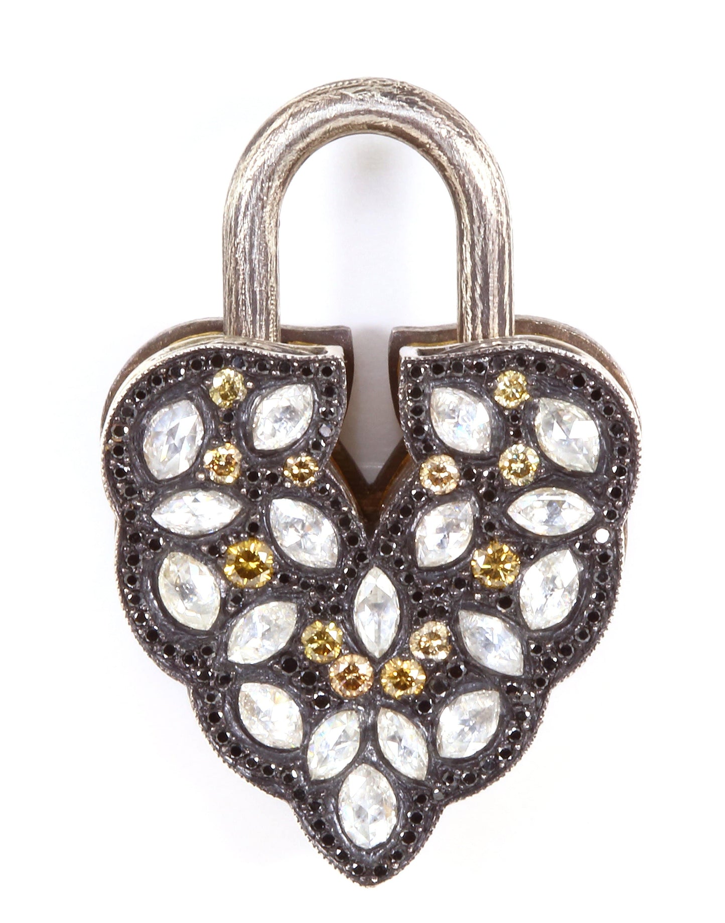 SEVAN BICAKCI-Aspen Leaf Lock Pendant-SILVER