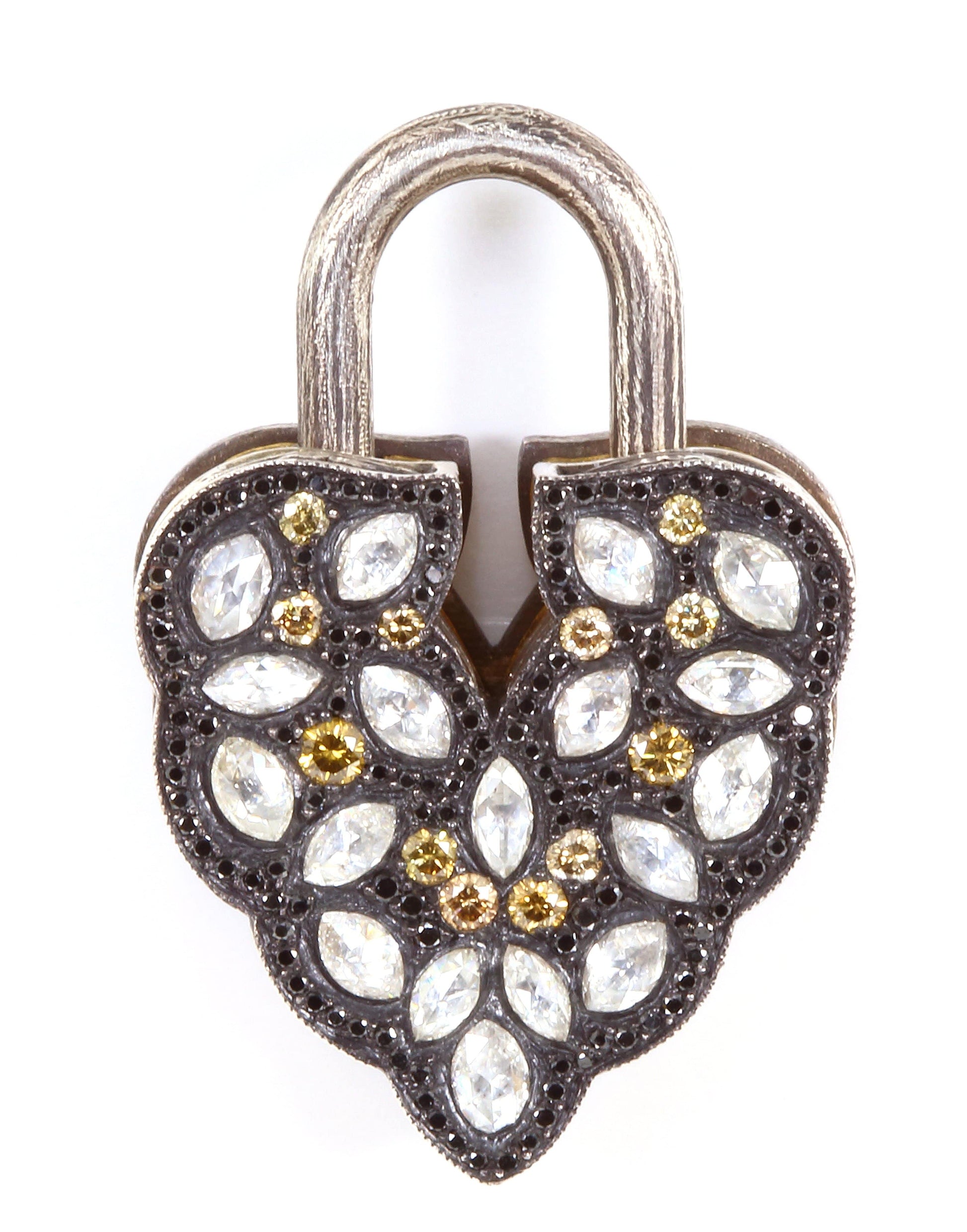 SEVAN BICAKCI-Aspen Leaf Lock Pendant-SILVER