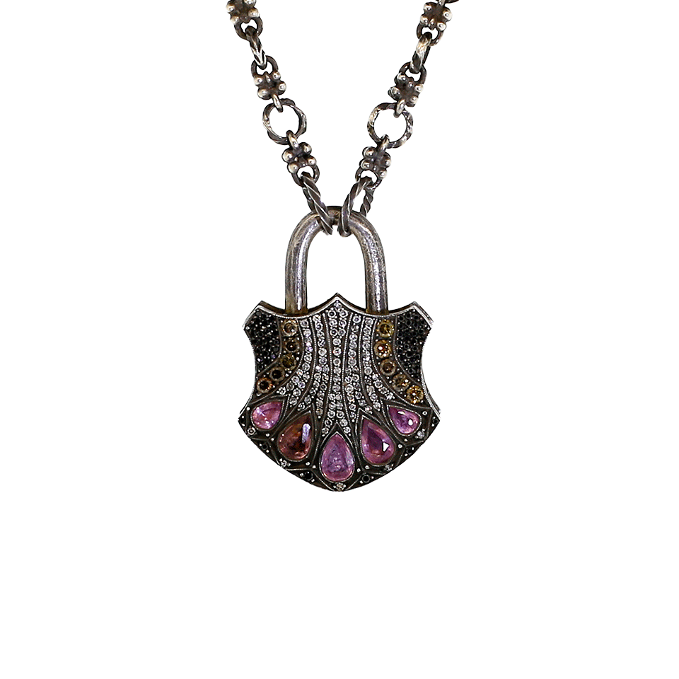 SEVAN BICAKCI-Large Padlock Pendant-SILVER