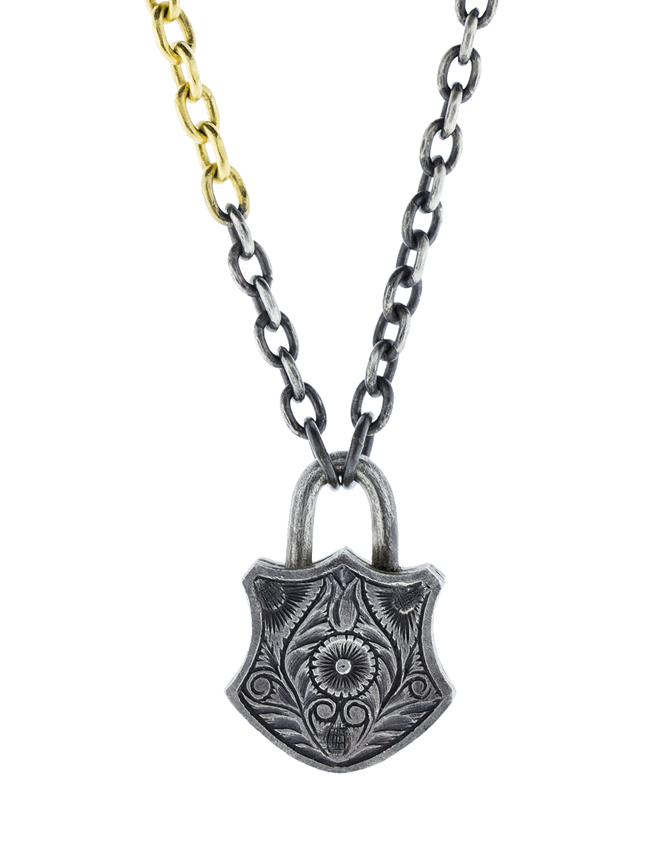 SEVAN BICAKCI-Large Padlock Pendant-SILVER