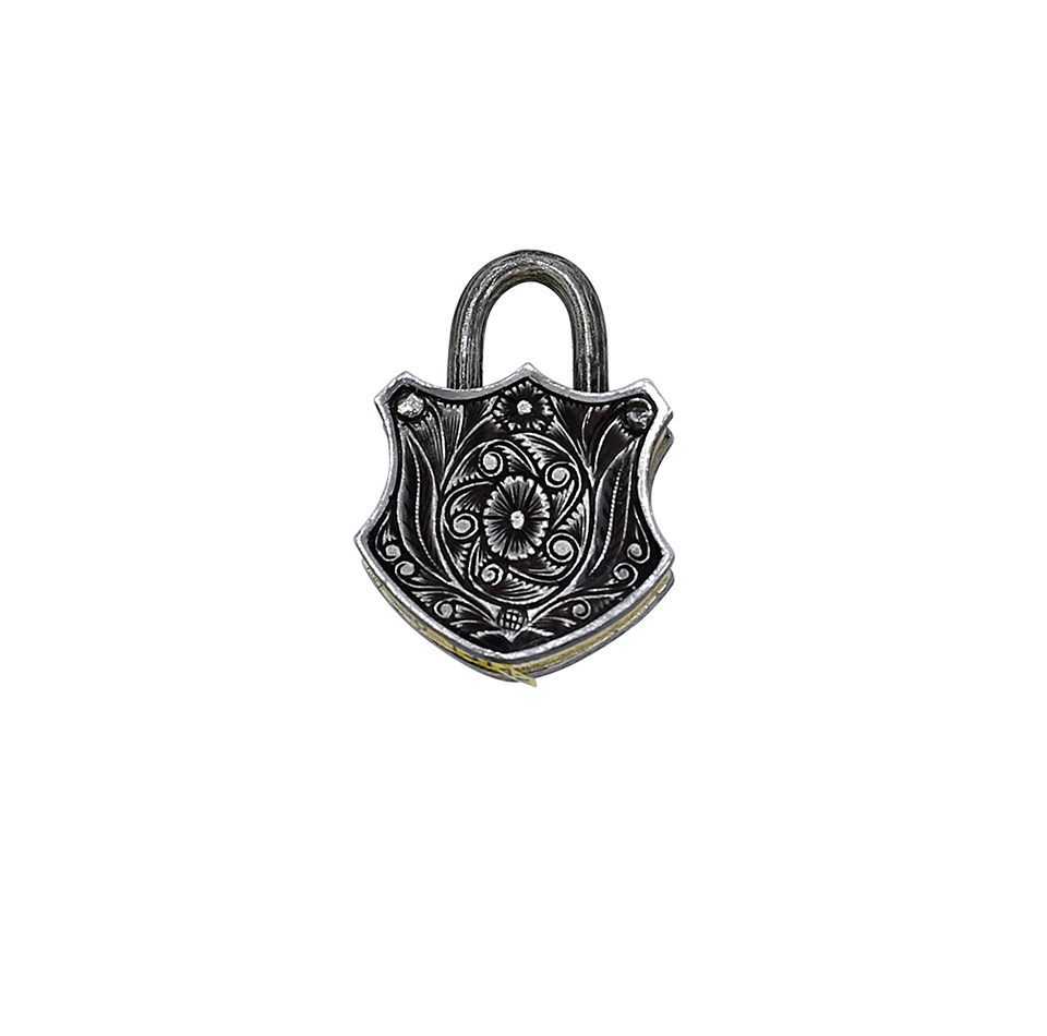 SEVAN BICAKCI-Large Padlock Pendant-SILVER