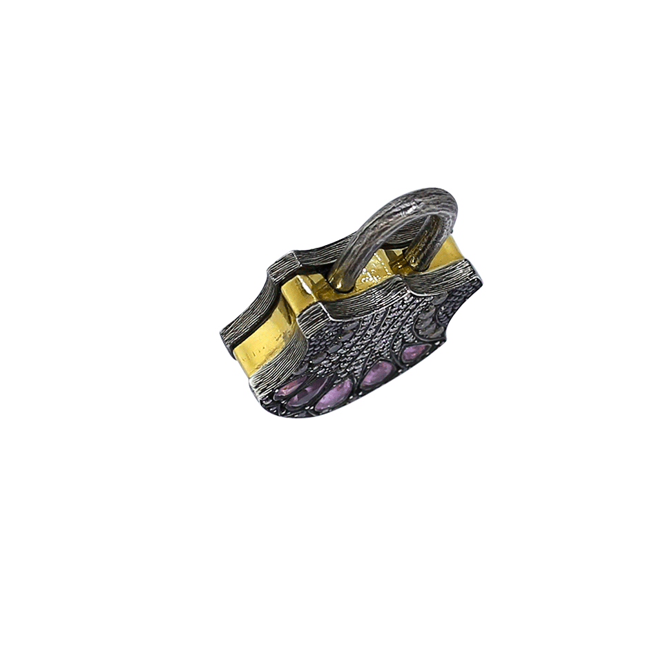 SEVAN BICAKCI-Large Padlock Pendant-SILVER