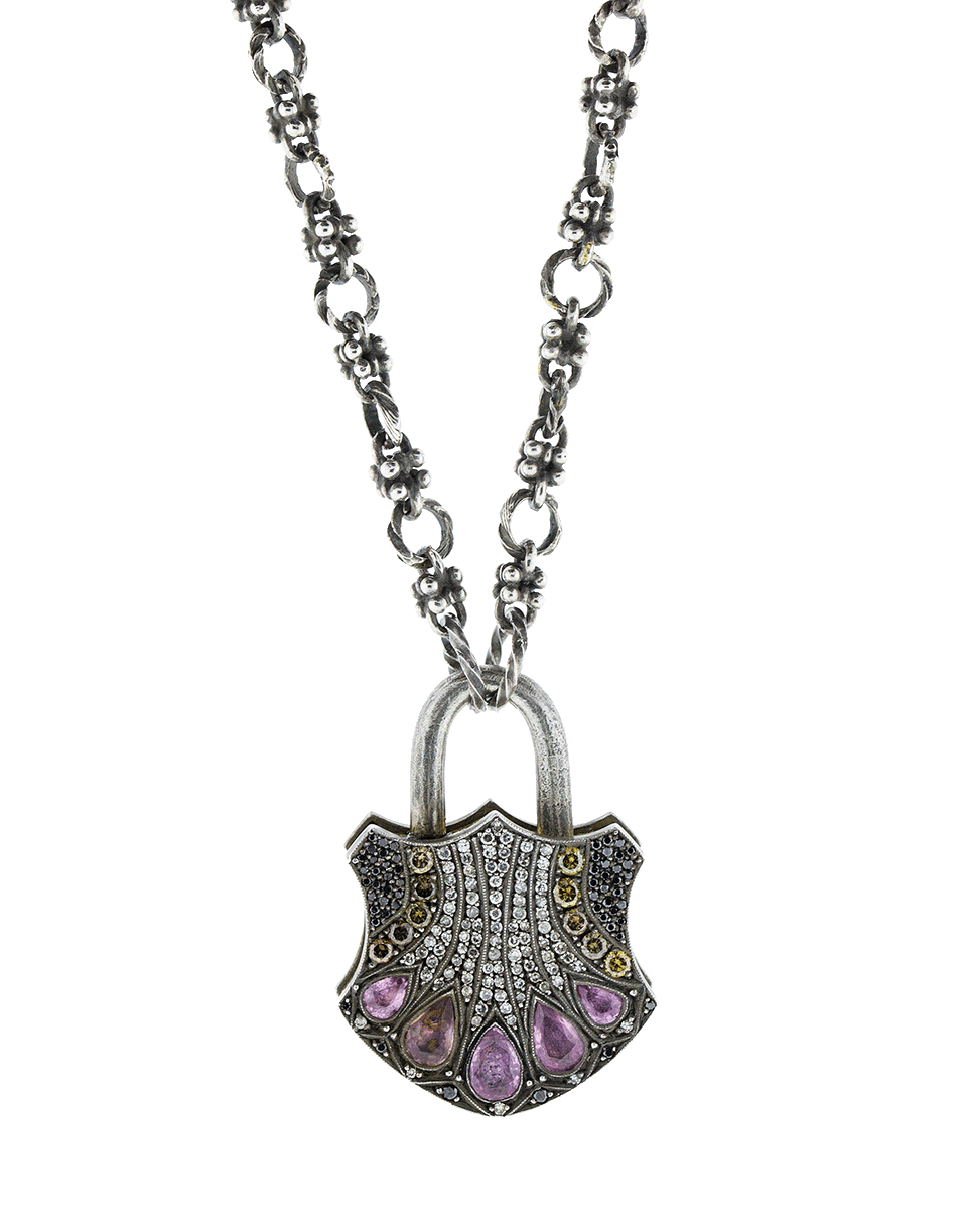 SEVAN BICAKCI-Large Padlock Pendant-SILVER
