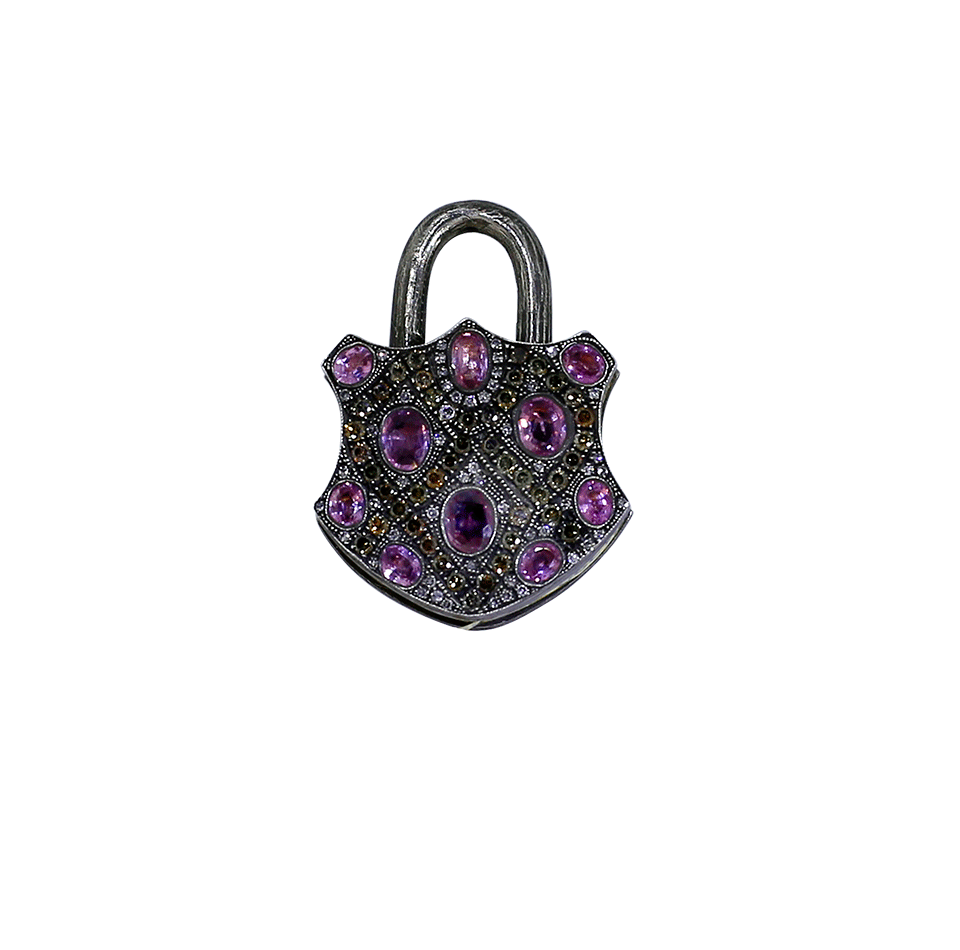 SEVAN BICAKCI-Large Padlock Pendant-SILVER