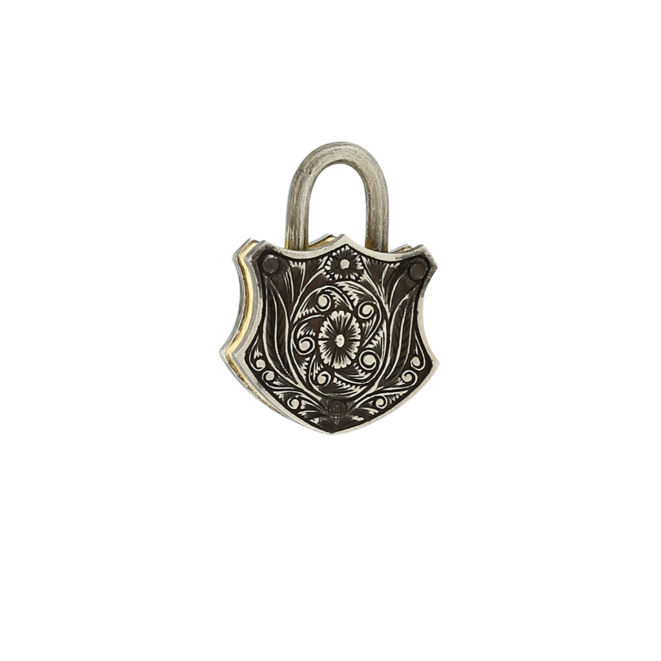 SEVAN BICAKCI-Fancy Diamond Jigsaw Padlock-YELLOW GOLD