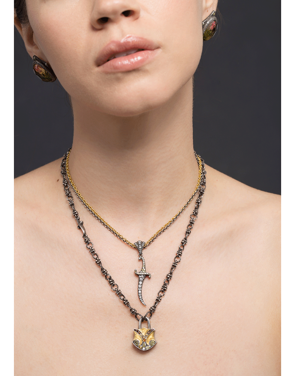 SEVAN BICAKCI-Gold and Diamond Lock-YELLOW GOLD