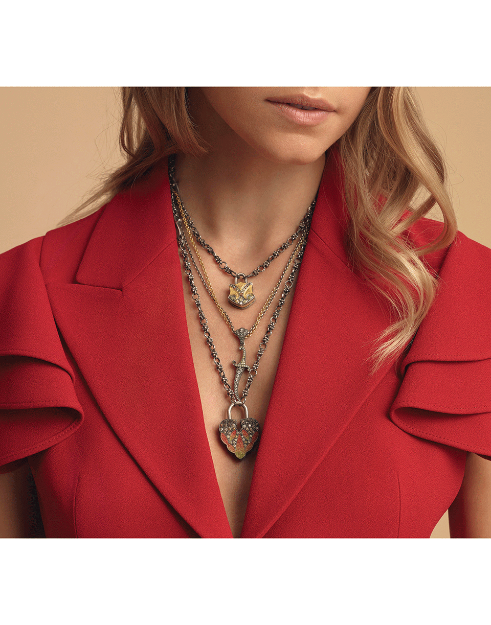 SEVAN BICAKCI-Gold and Diamond Lock-YELLOW GOLD