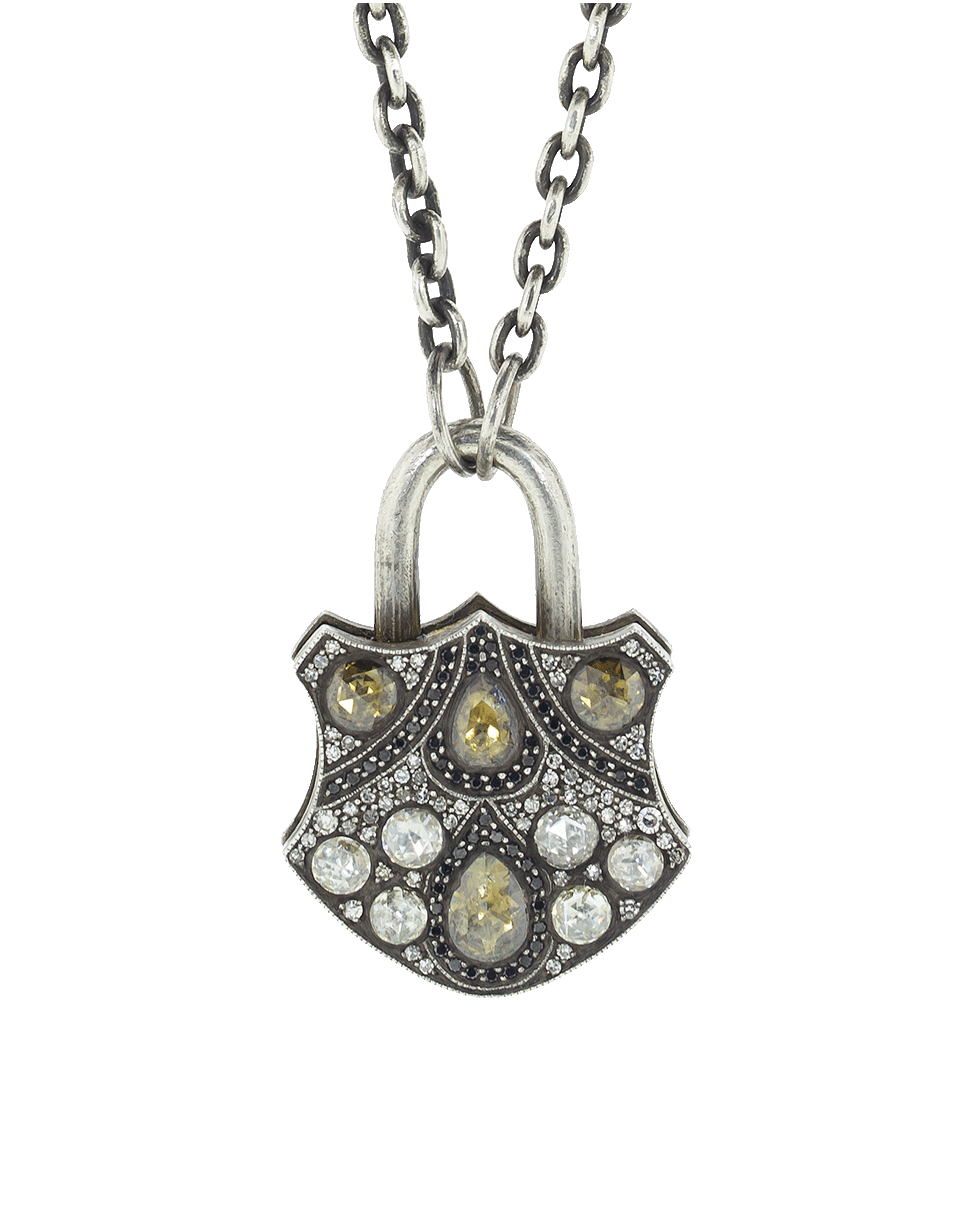 SEVAN BICAKCI-Large Fancy Diamond Padlock-YELLOW GOLD