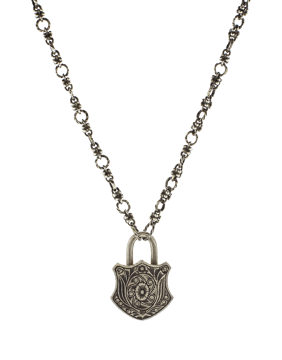 SEVAN BICAKCI-Large Rose Diamond Lock Pendant-YELLOW GOLD