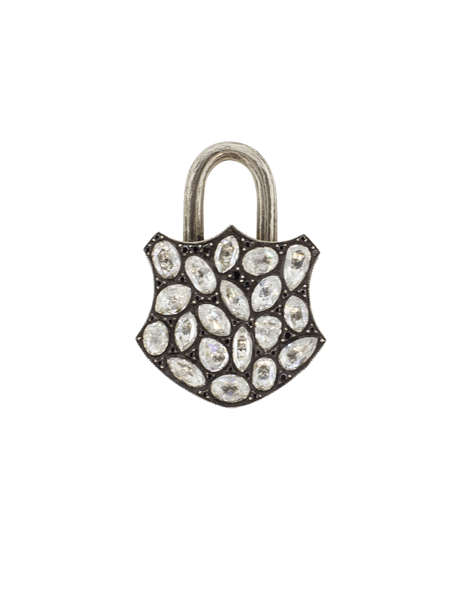 SEVAN BICAKCI-Large Rose Diamond Lock Pendant-YELLOW GOLD