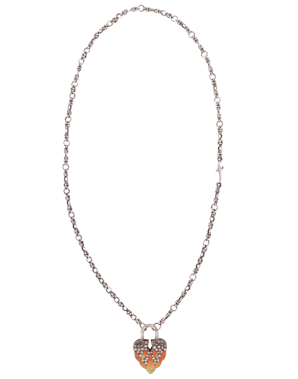 SEVAN BICAKCI-Orange Gradient Aspen Leaf Lock-YELLOW GOLD