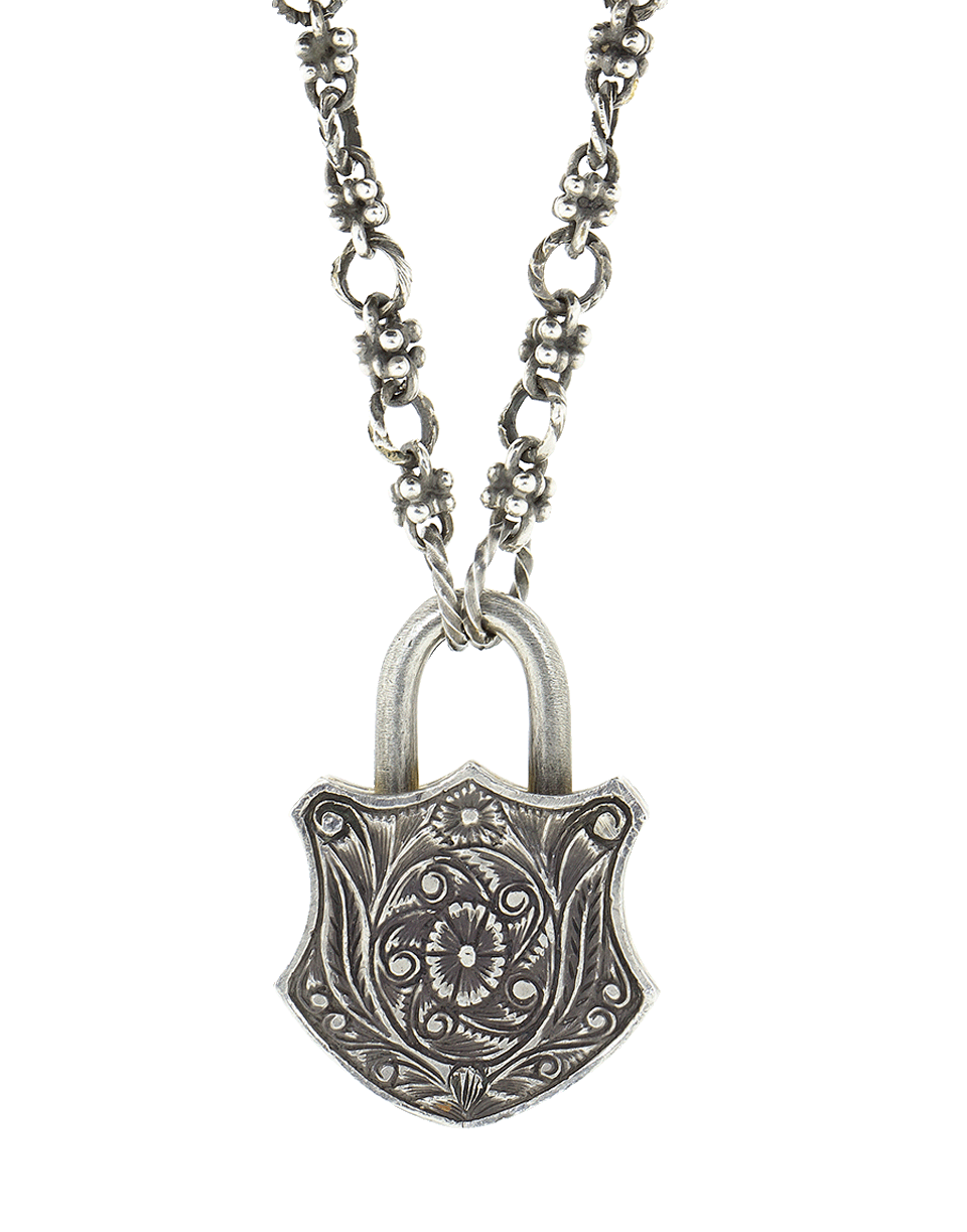SEVAN BICAKCI-Purple Sapphire Butterfly Diamond Padlock-YELLOW GOLD