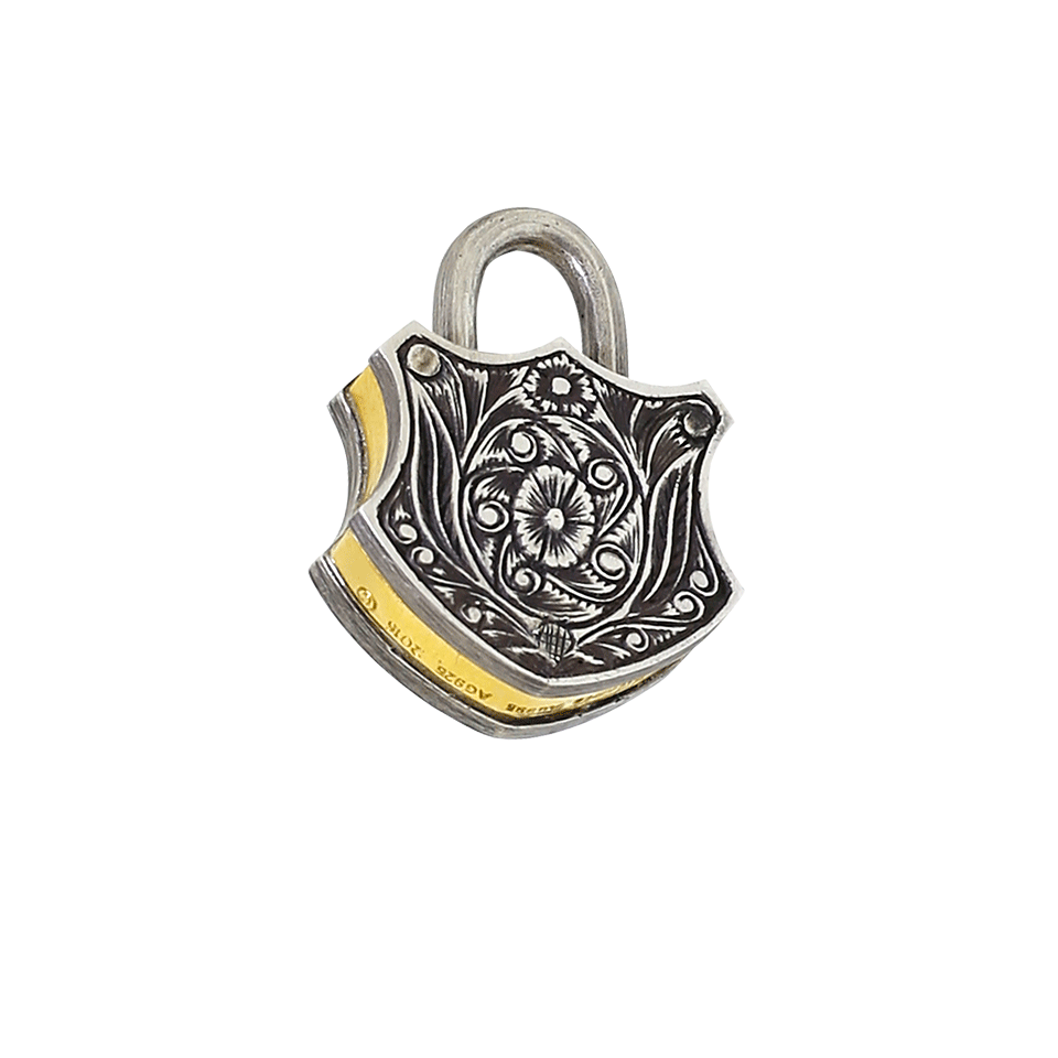 SEVAN BICAKCI-Yellow Fancy Diamond Padlock-YELLOW GOLD