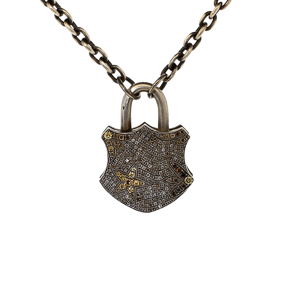 SEVAN BICAKCI-Yellow Fancy Diamond Padlock-YELLOW GOLD