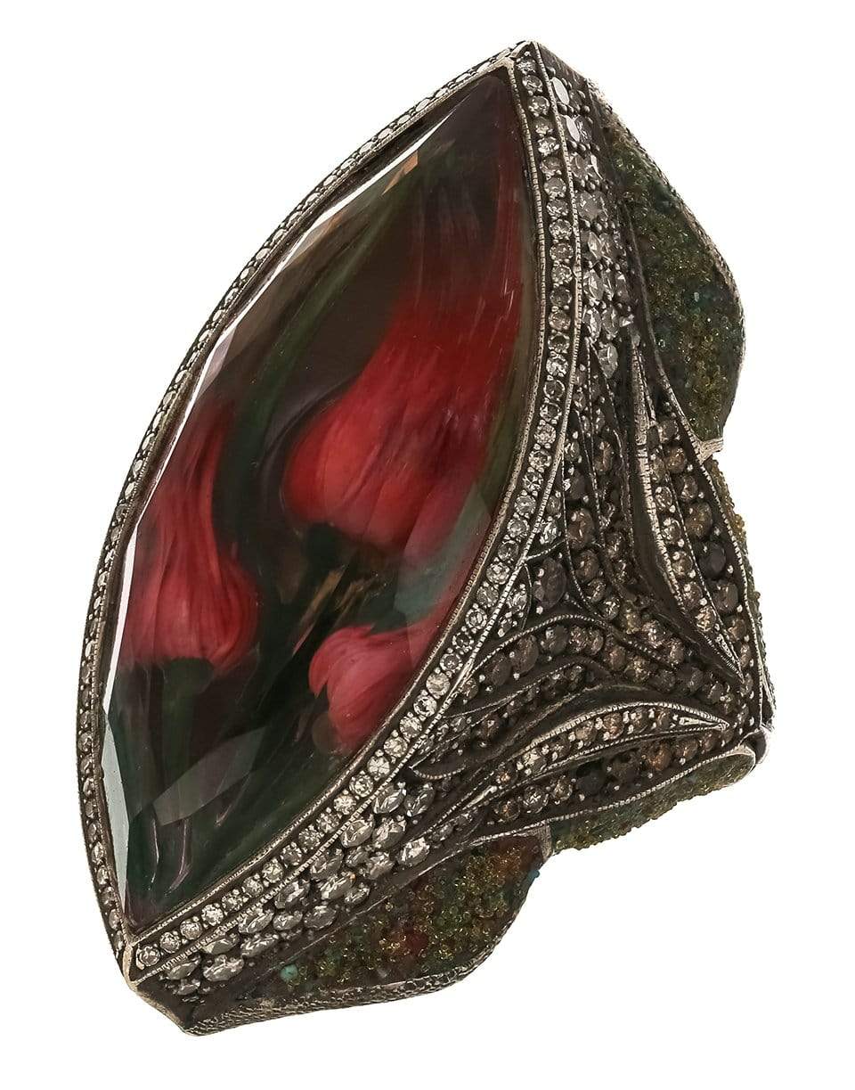 SEVAN BICAKCI-Carved Tulip Ring-YELLOW GOLD