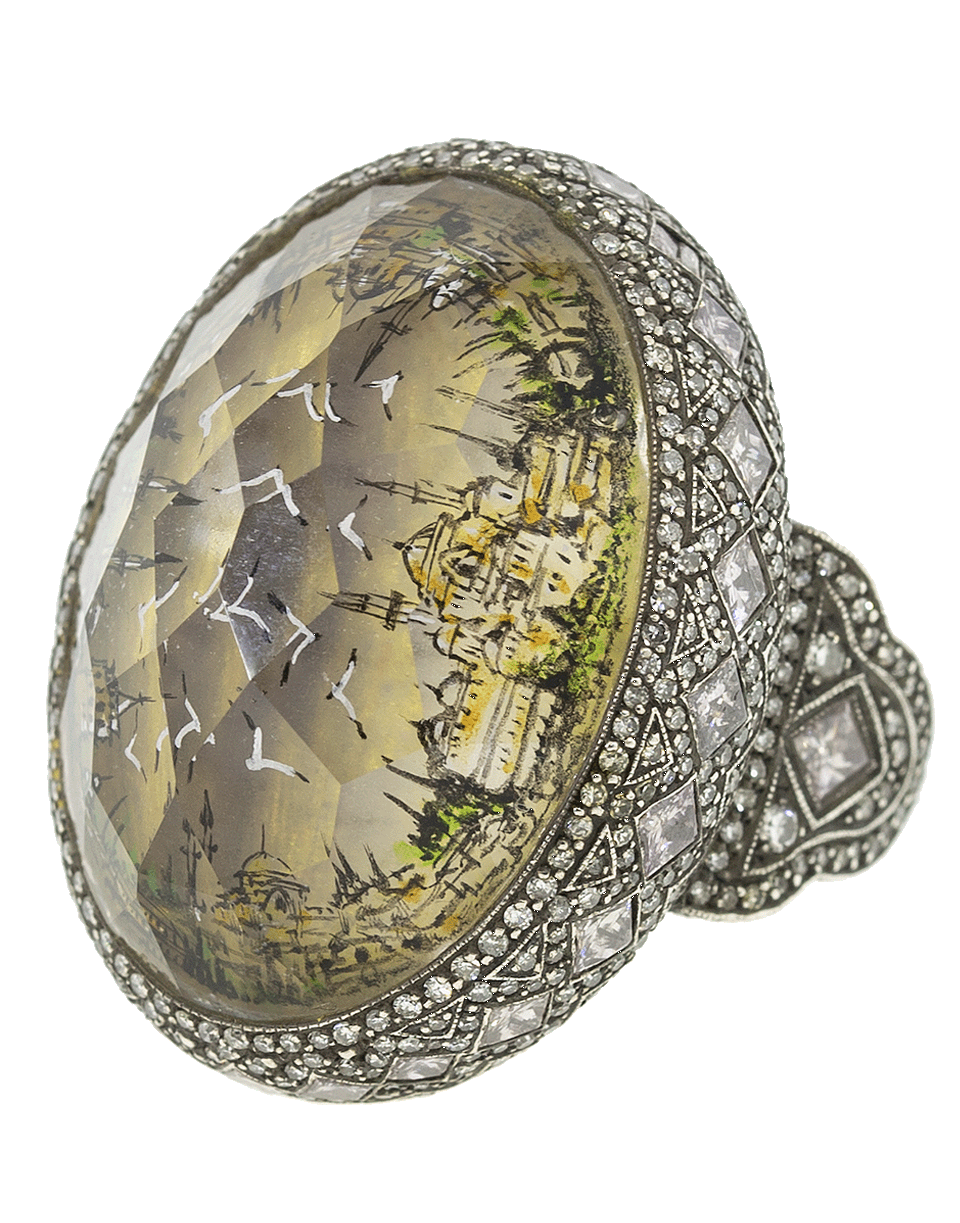 SEVAN BICAKCI-Lemon Topaz Istanbul Sea Ring-YELLOW GOLD