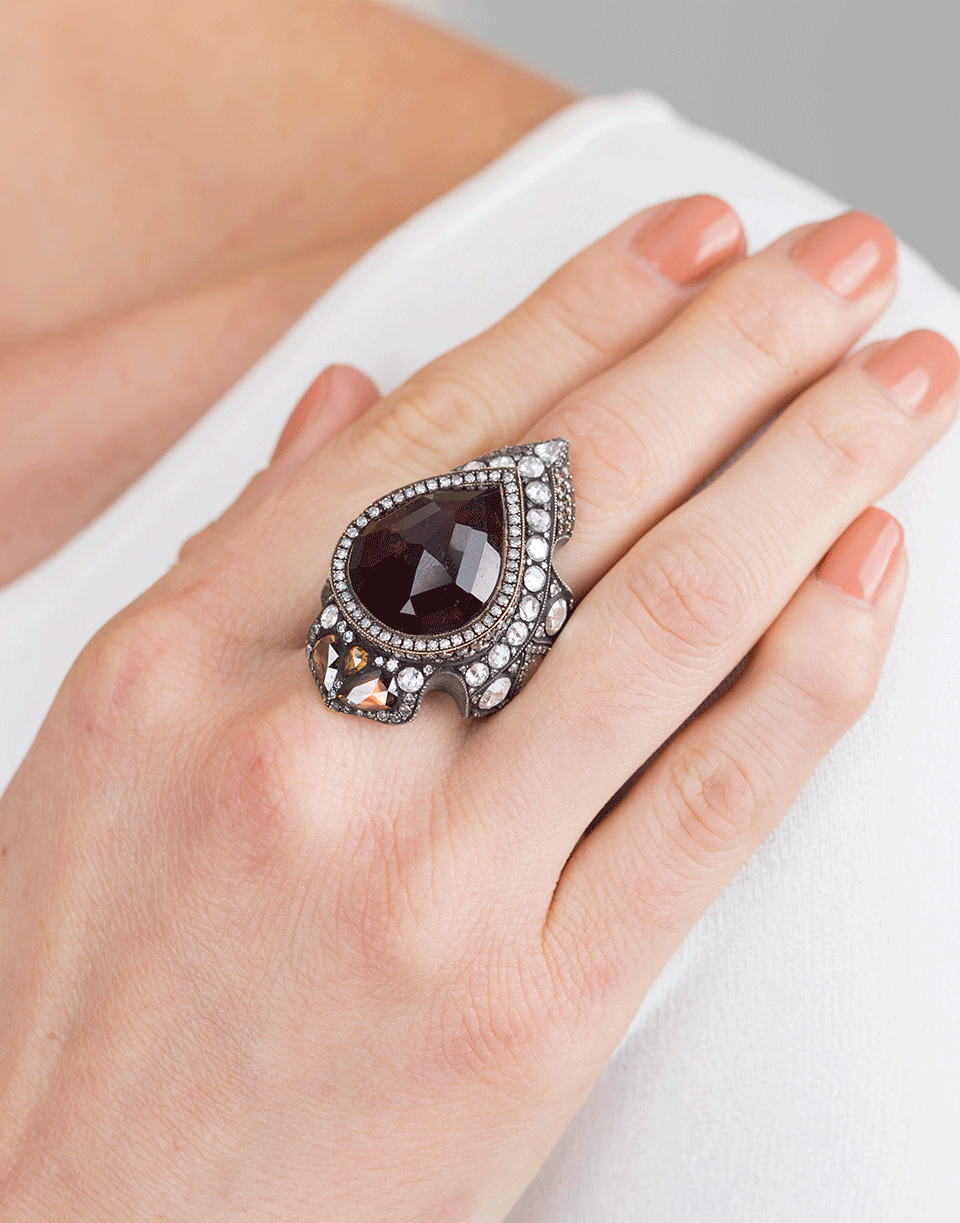 SEVAN BICAKCI-Calligraphy "Marshalla" Tourmaline Ring-YELLOW GOLD