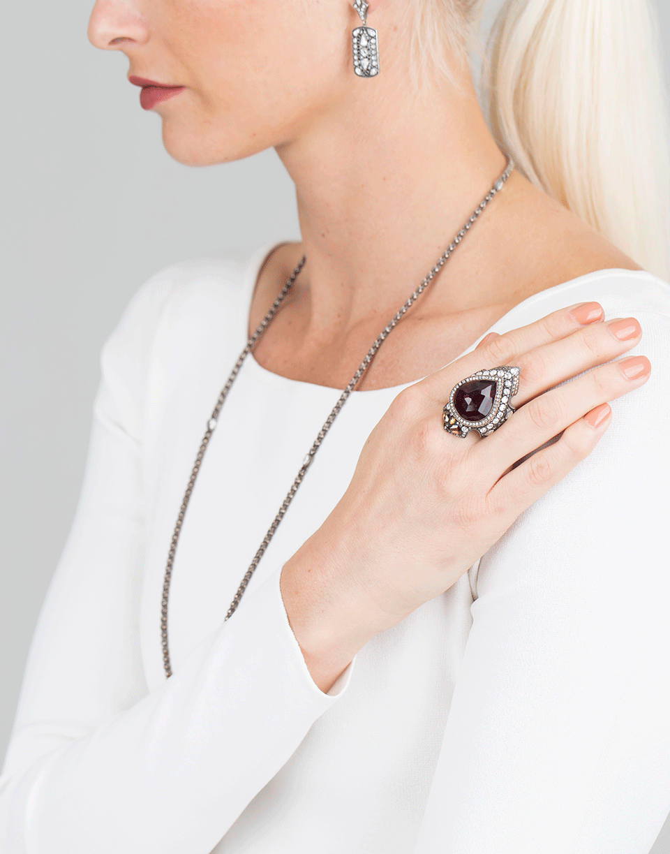 SEVAN BICAKCI-Calligraphy "Marshalla" Tourmaline Ring-YELLOW GOLD
