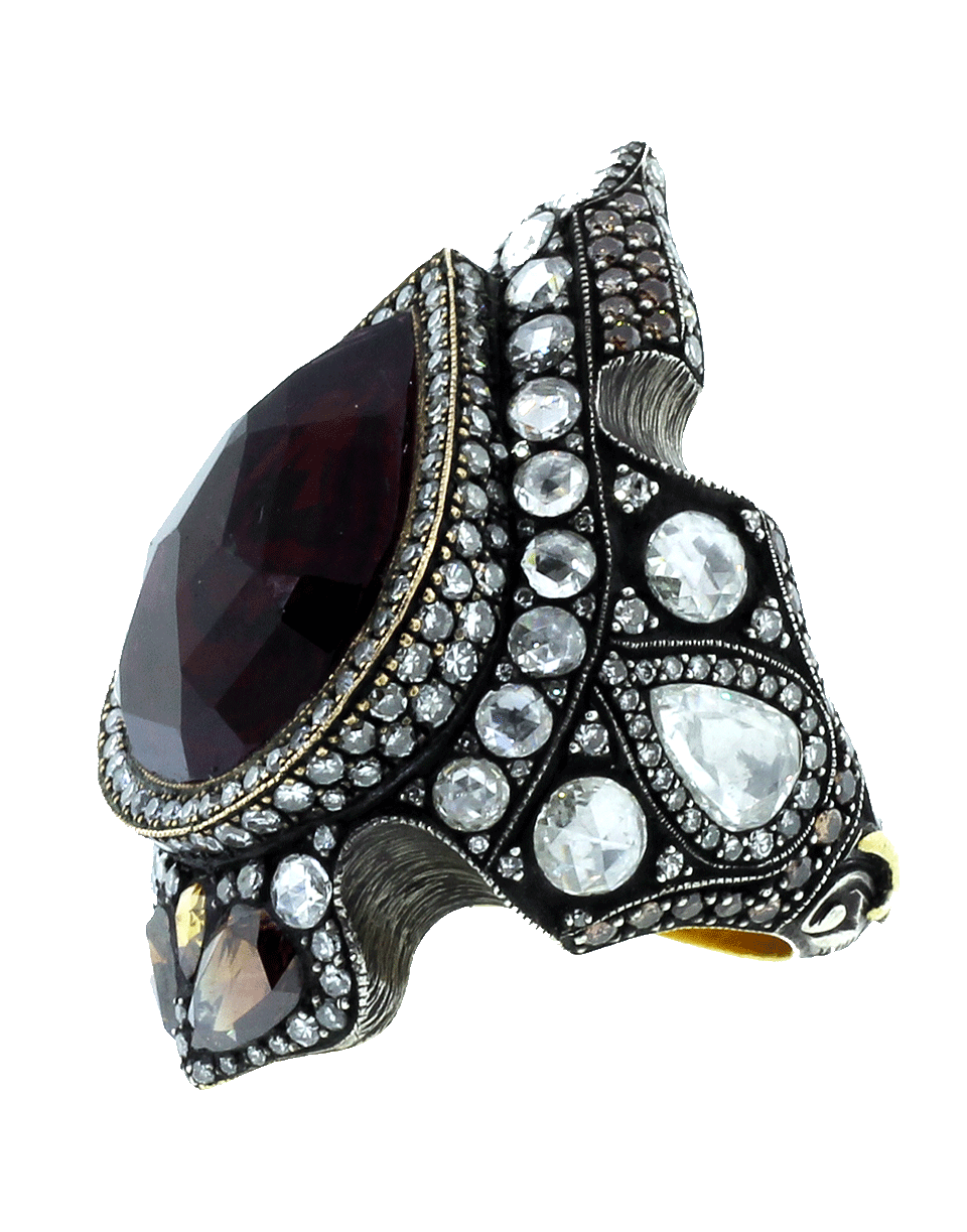 SEVAN BICAKCI-Calligraphy "Marshalla" Tourmaline Ring-YELLOW GOLD