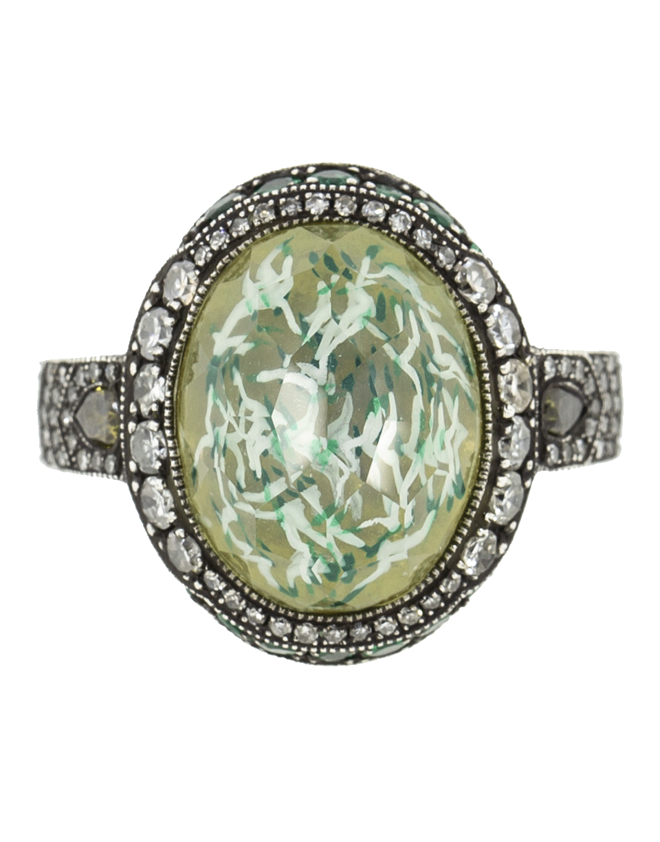 SEVAN BICAKCI-Carved Moonstone Flying Seagulls Ring-YELLOW GOLD