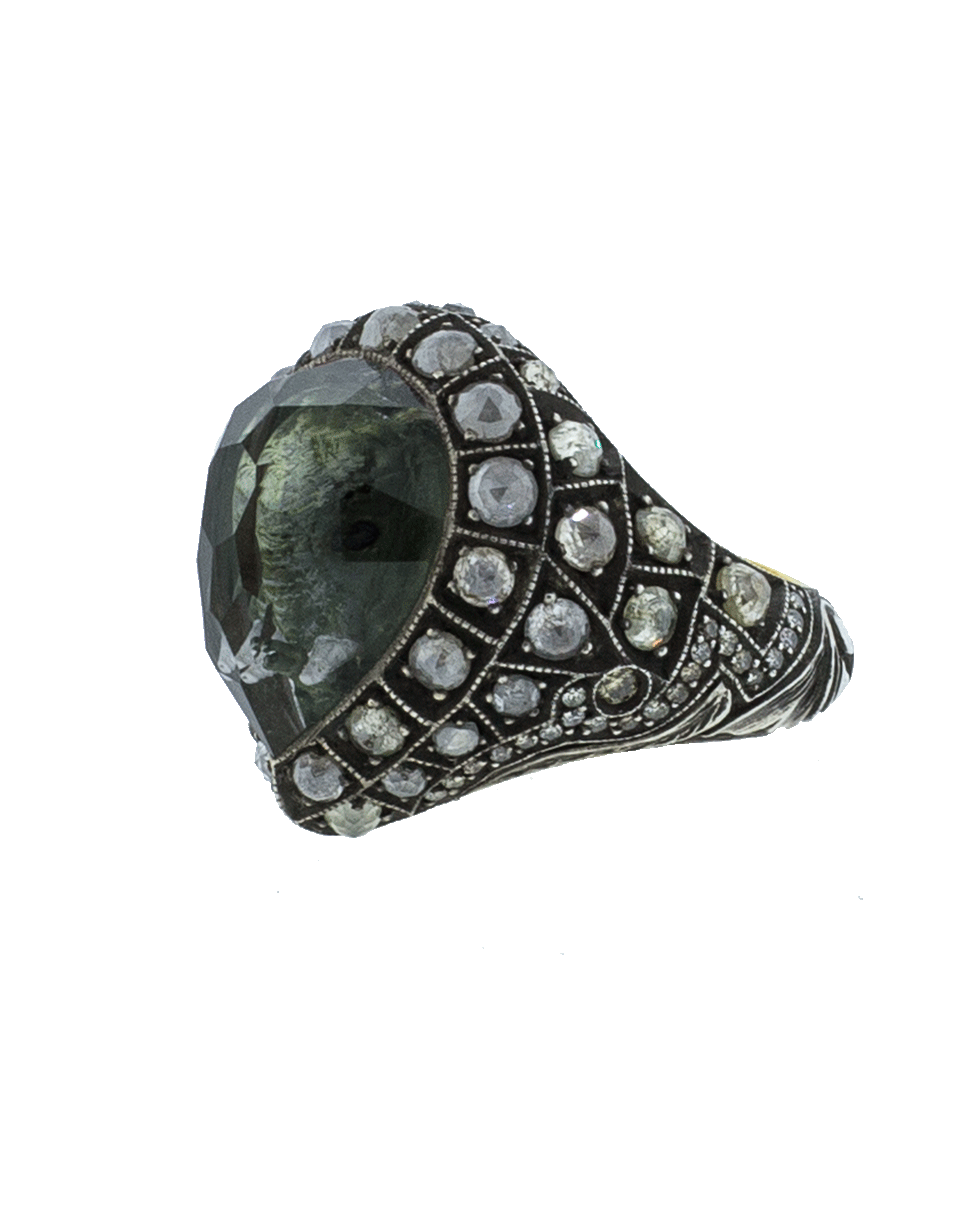SEVAN BICAKCI-Elephant Quartz Ring-YELLOW GOLD