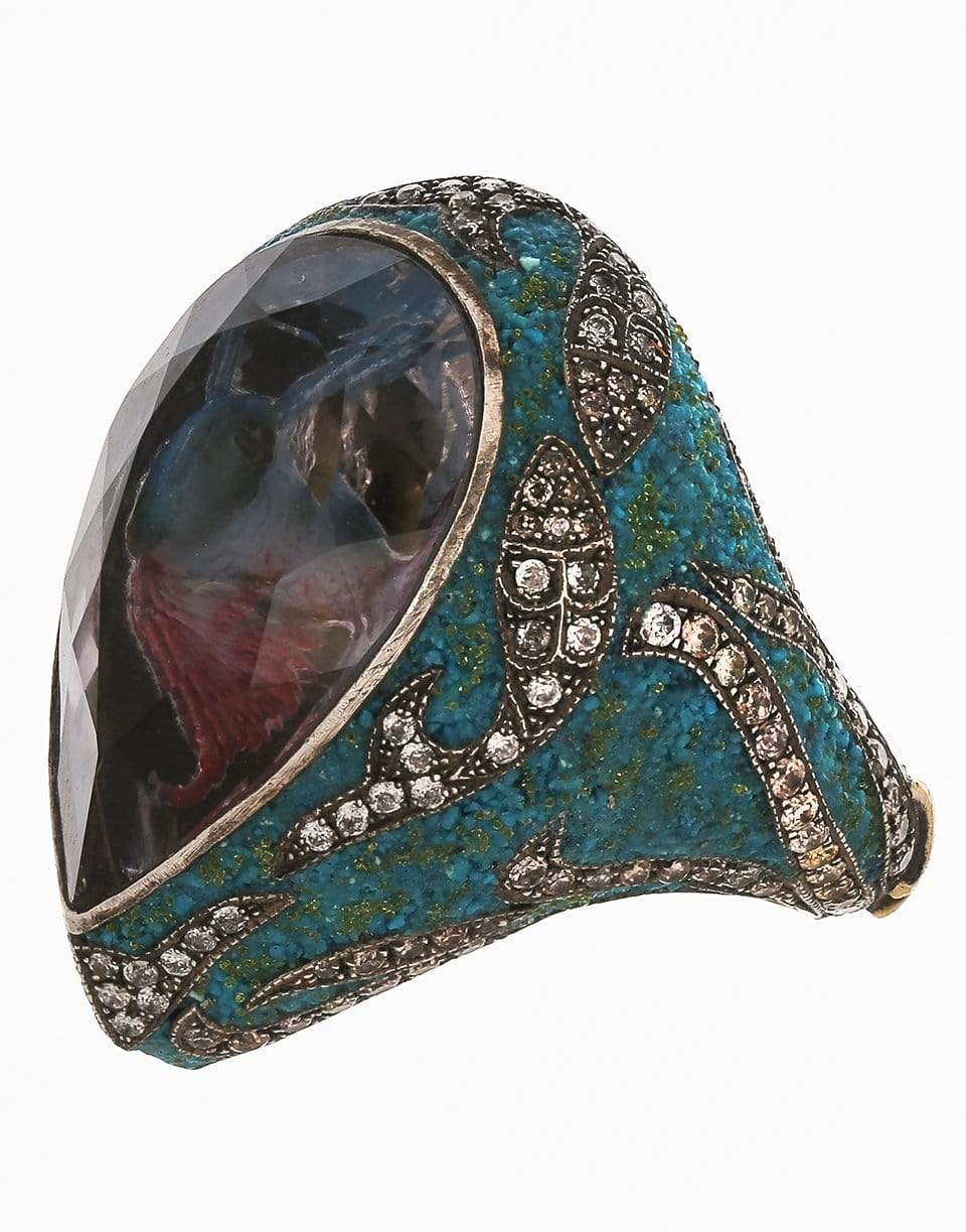 SEVAN BICAKCI-Carved Koi Fish Ring-YELLOW GOLD
