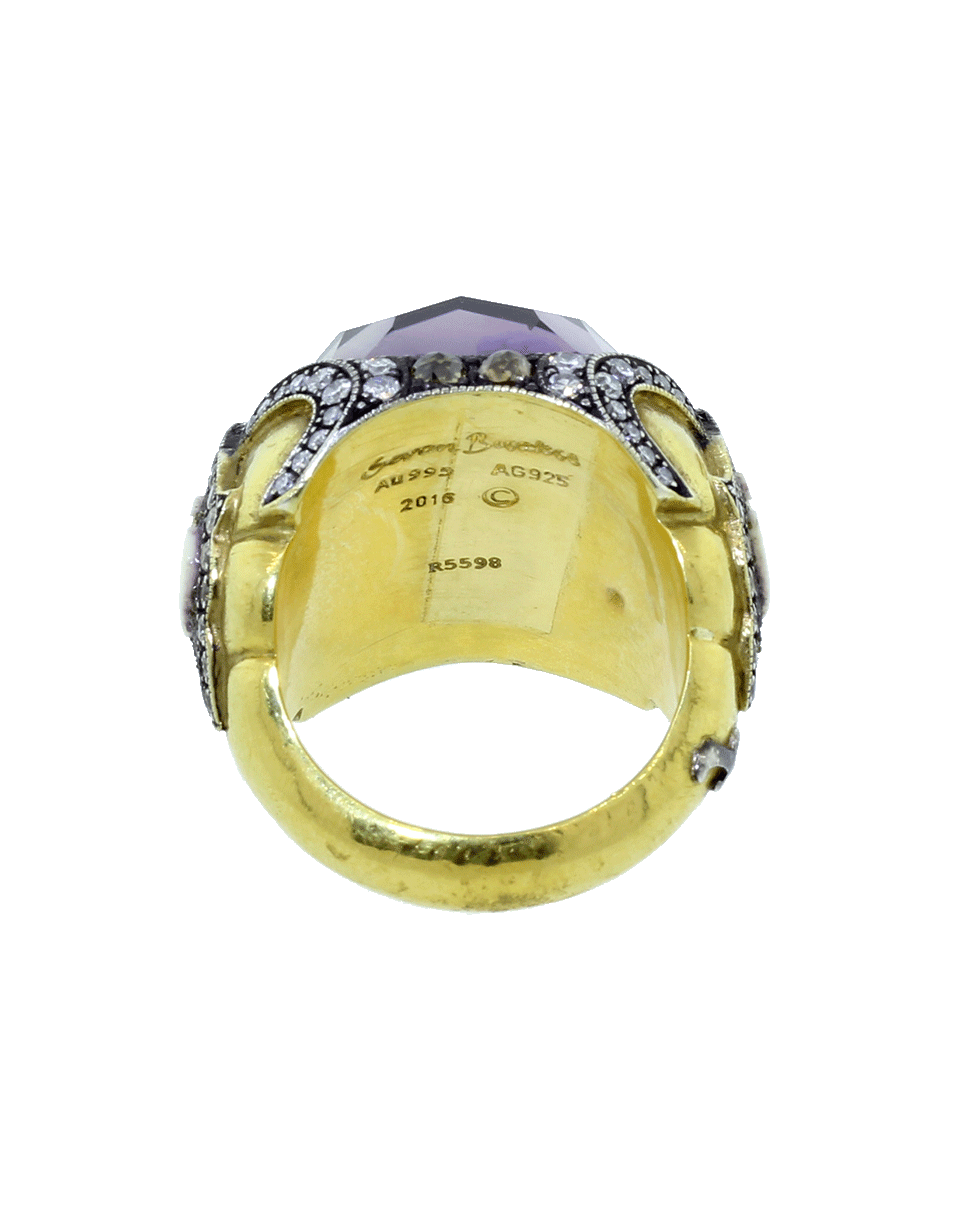 SEVAN BICAKCI-Swan Amethyst Ring-YELLOW GOLD