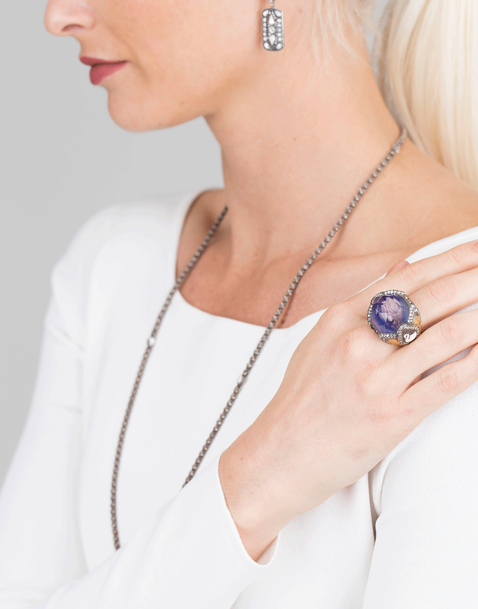 SEVAN BICAKCI-Swan Amethyst Ring-YELLOW GOLD