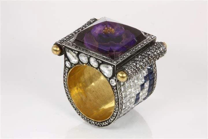 SEVAN BICAKCI-Reverse Intaglio Ring-YELLOW GOLD