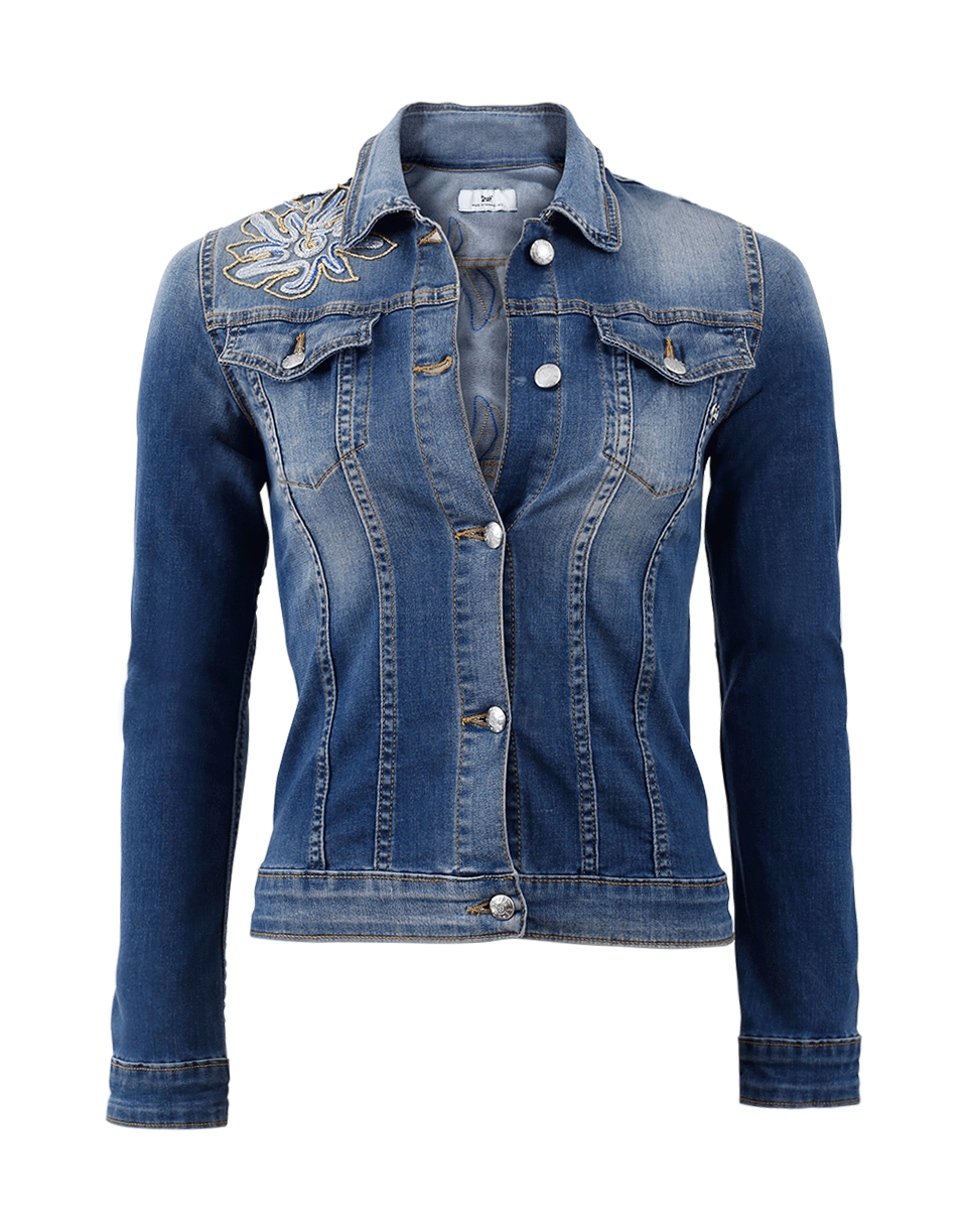 SHAFT JEANS-Stretch Denim Jacket-