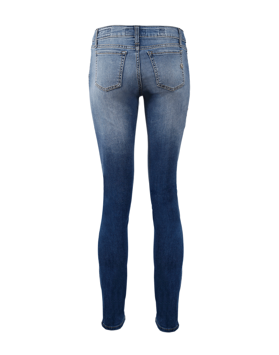 SHAFT JEANS-Corinna Floral Embroidered Denim-