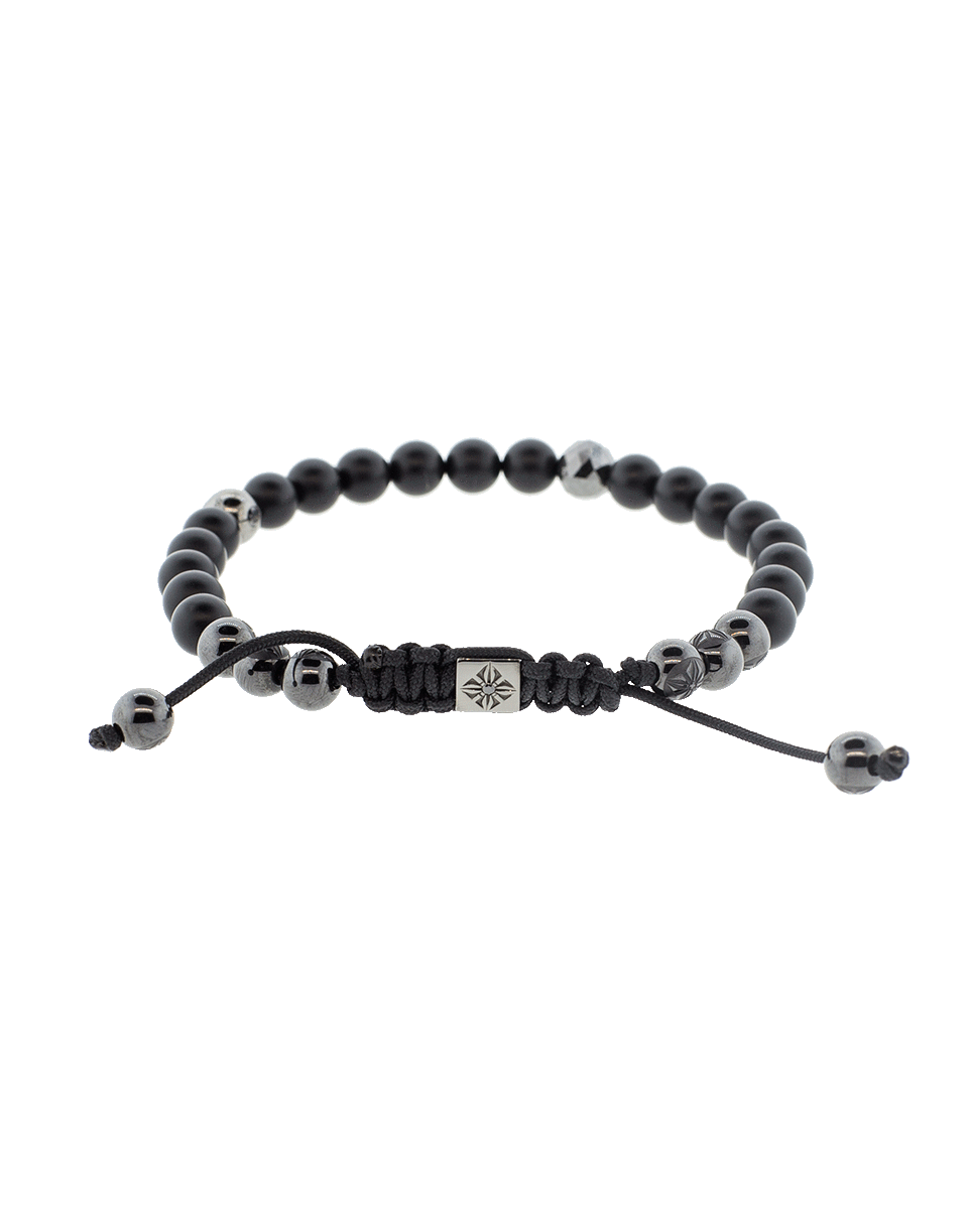 SHAMBALLA JEWELS-Black Diamond And Onyx Bead Bracelet-BLACK GOLD