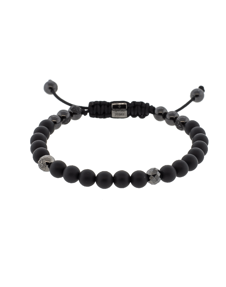SHAMBALLA JEWELS-Black Diamond And Onyx Bead Bracelet-BLACK GOLD