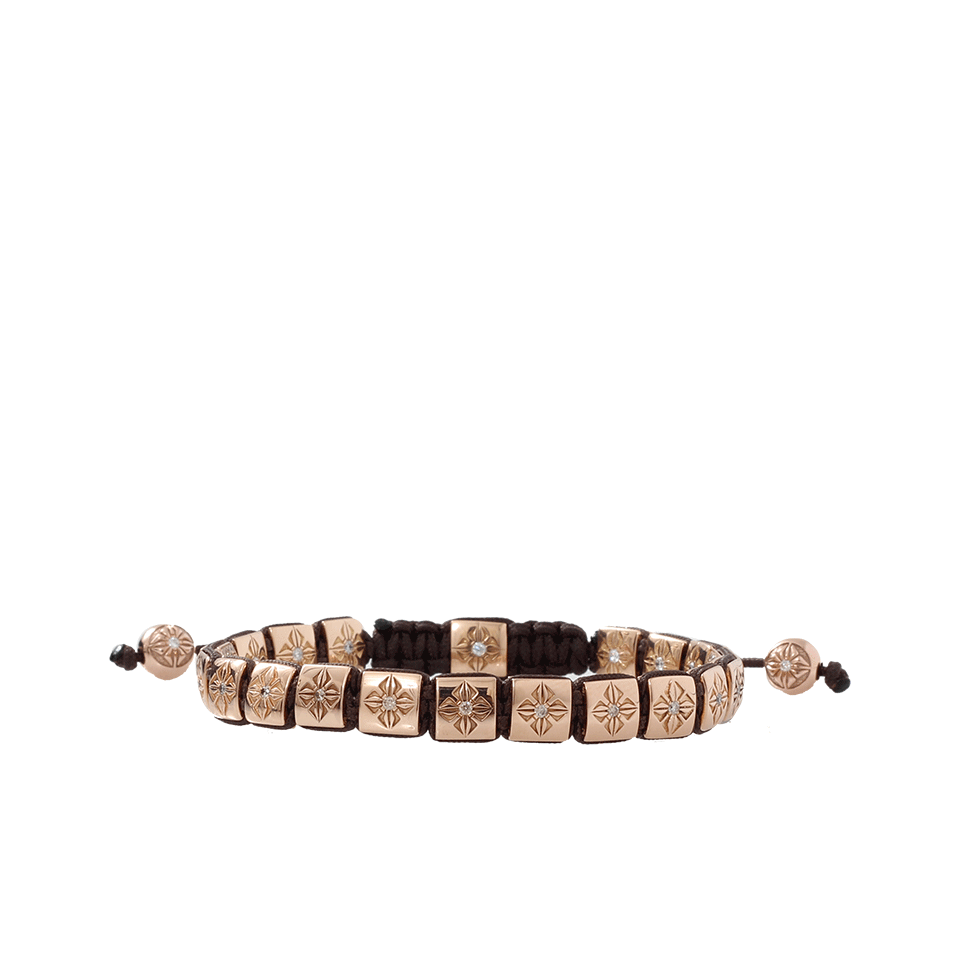 SHAMBALLA JEWELS-Cognac Diamond Lock Bracelet-ROSE GOLD