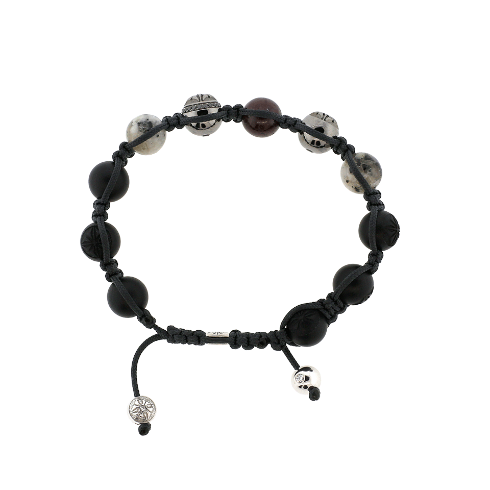 SHAMBALLA JEWELS-Granite And Ruby Bracelet-WHITE GOLD