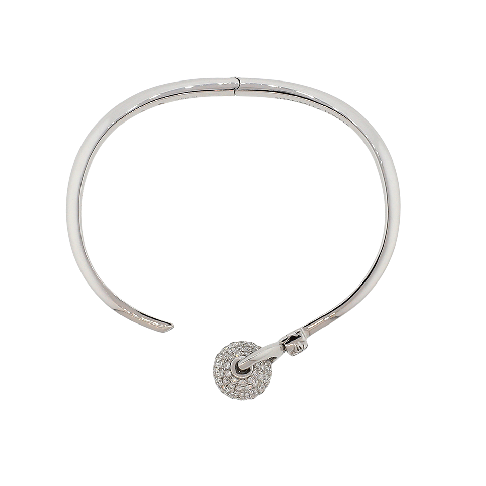 SHAMBALLA JEWELS-Nyima Cuff Bracelet-WHITE GOLD