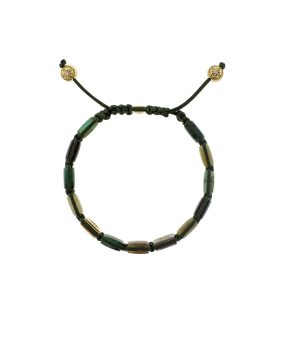 SHAMBALLA JEWELS-Emerald And Yellow Sapphire Lock Bracelet-YELLOW GOLD