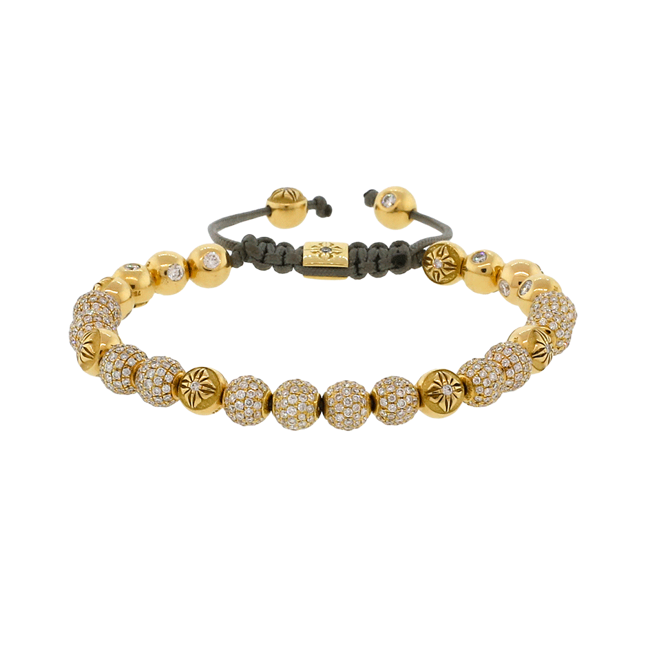 SHAMBALLA JEWELS-Pave Diamond Shamballa Bracelet-YELLOW GOLD