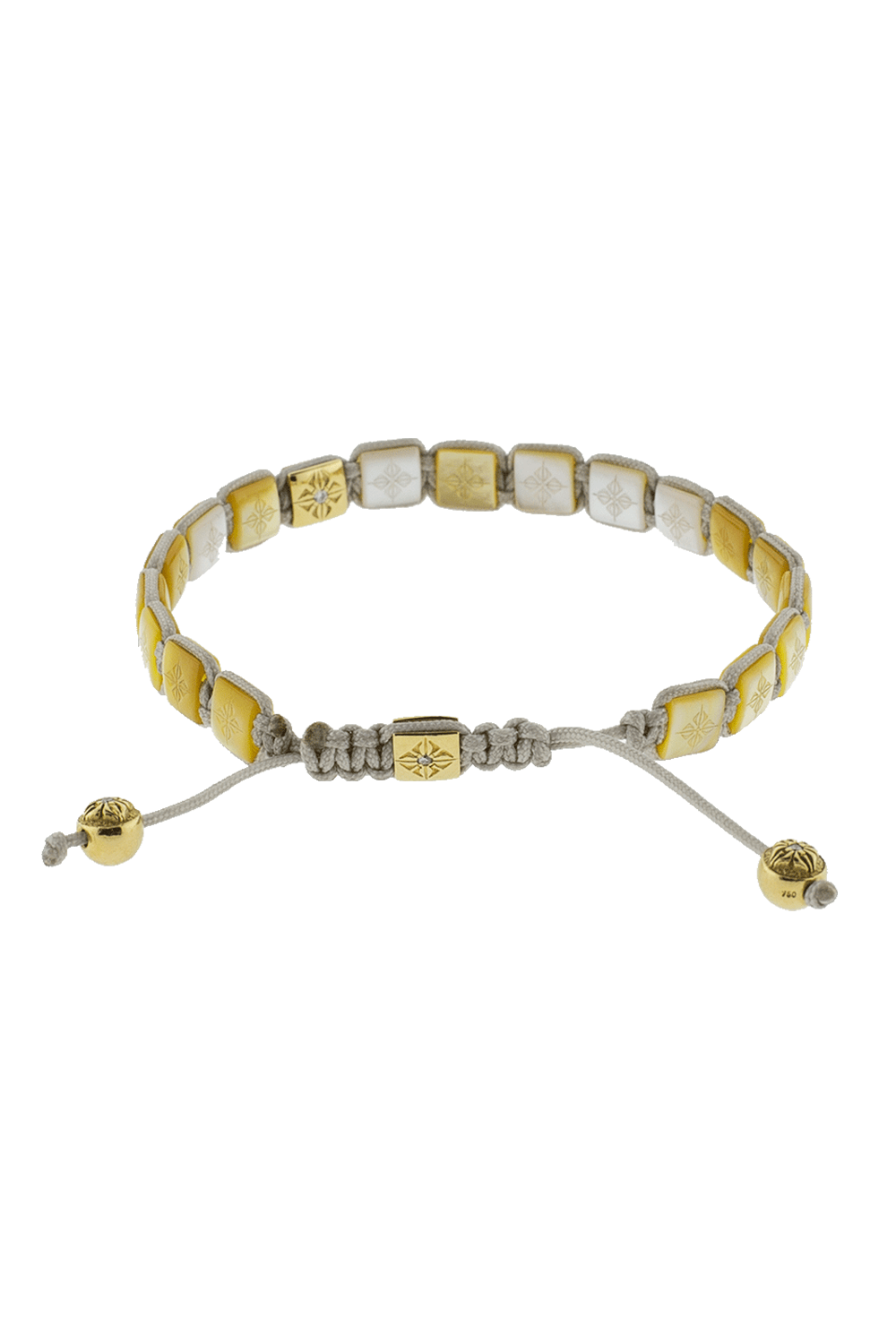 SHAMBALLA JEWELS-Pearl Lock Diamond Bracelet-YELLOW GOLD