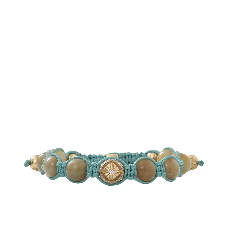 SHAMBALLA JEWELS-Yellow Sapphire Beaded Bracelet-YELLOW GOLD