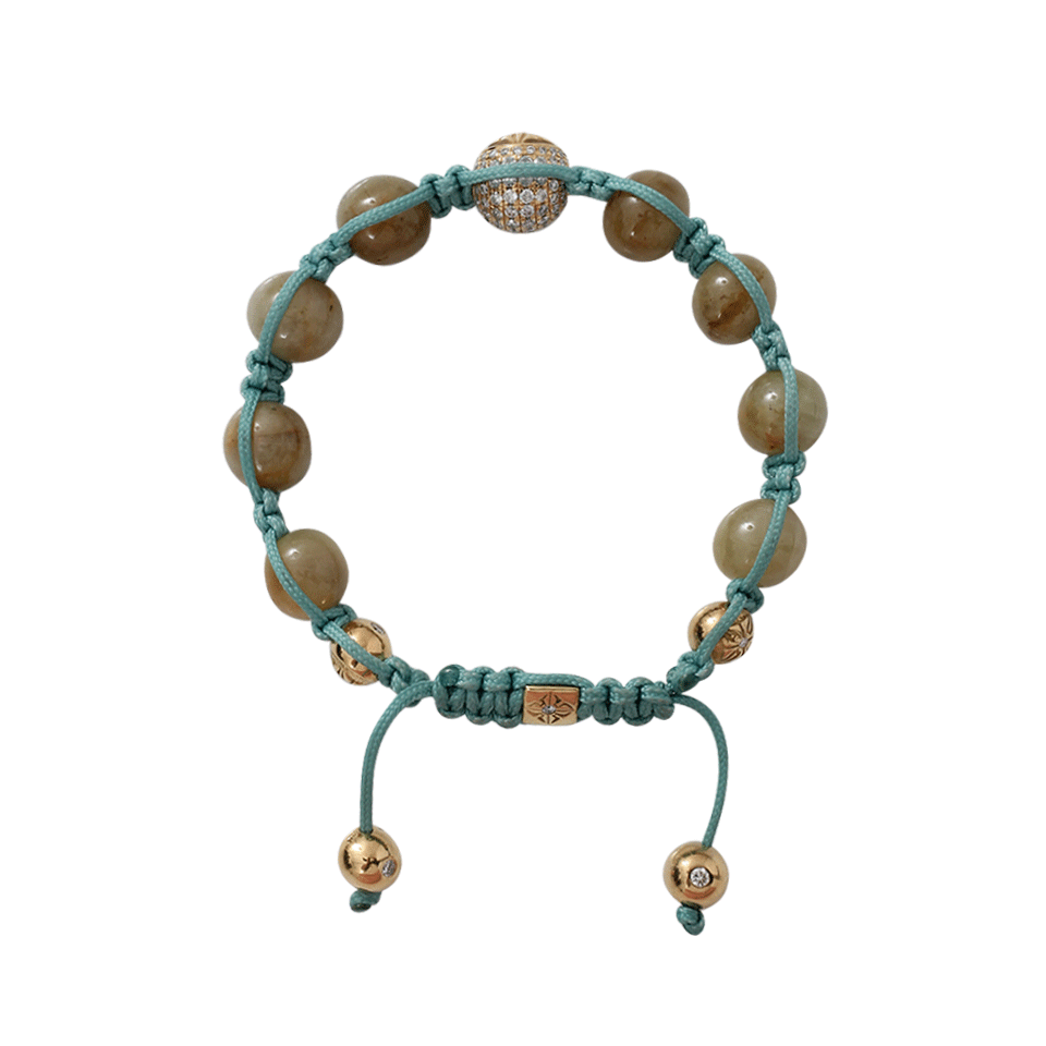 SHAMBALLA JEWELS-Yellow Sapphire Beaded Bracelet-YELLOW GOLD