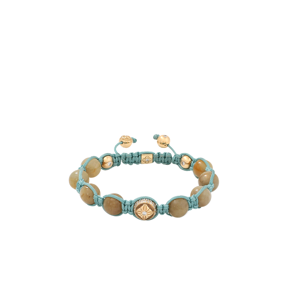 SHAMBALLA JEWELS-Yellow Sapphire Beaded Bracelet-YELLOW GOLD