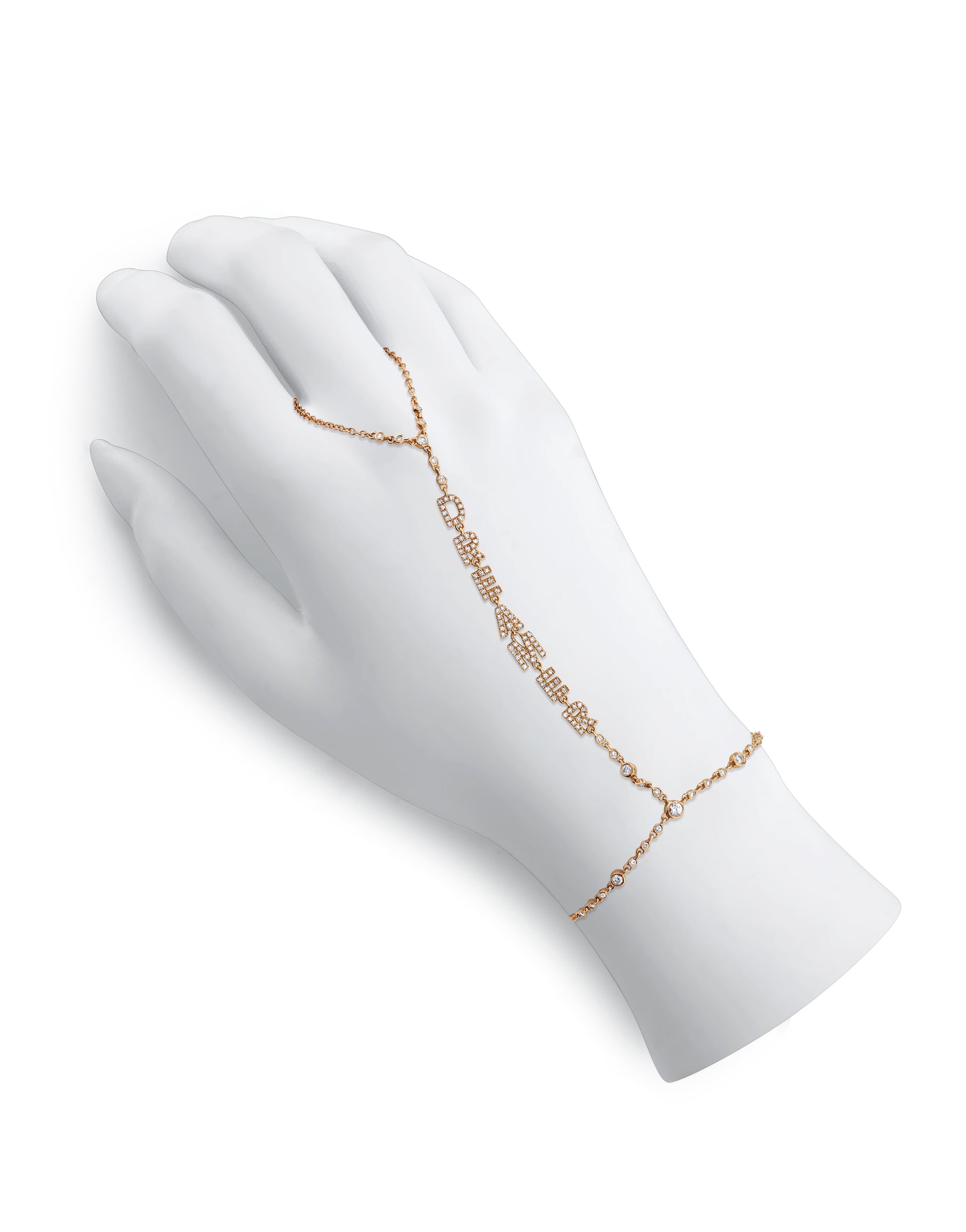 SHAY JEWELRY-Diamond Dreamer Hand Chain-ROSE GOLD