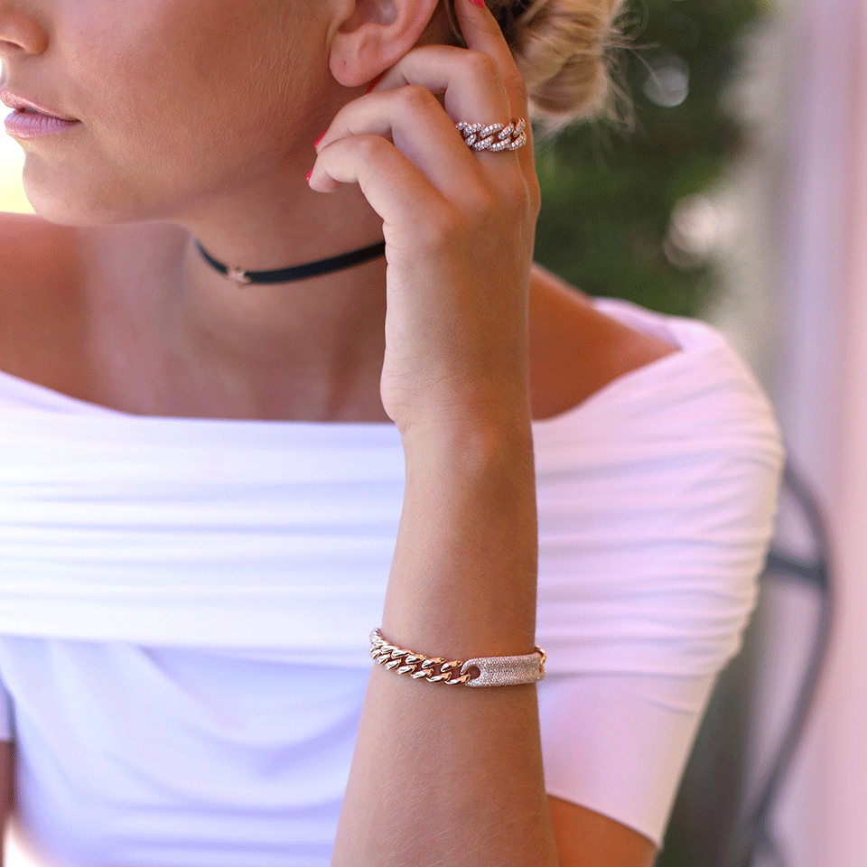 SHAY JEWELRY-Essential ID Bracelet-ROSE GOLD