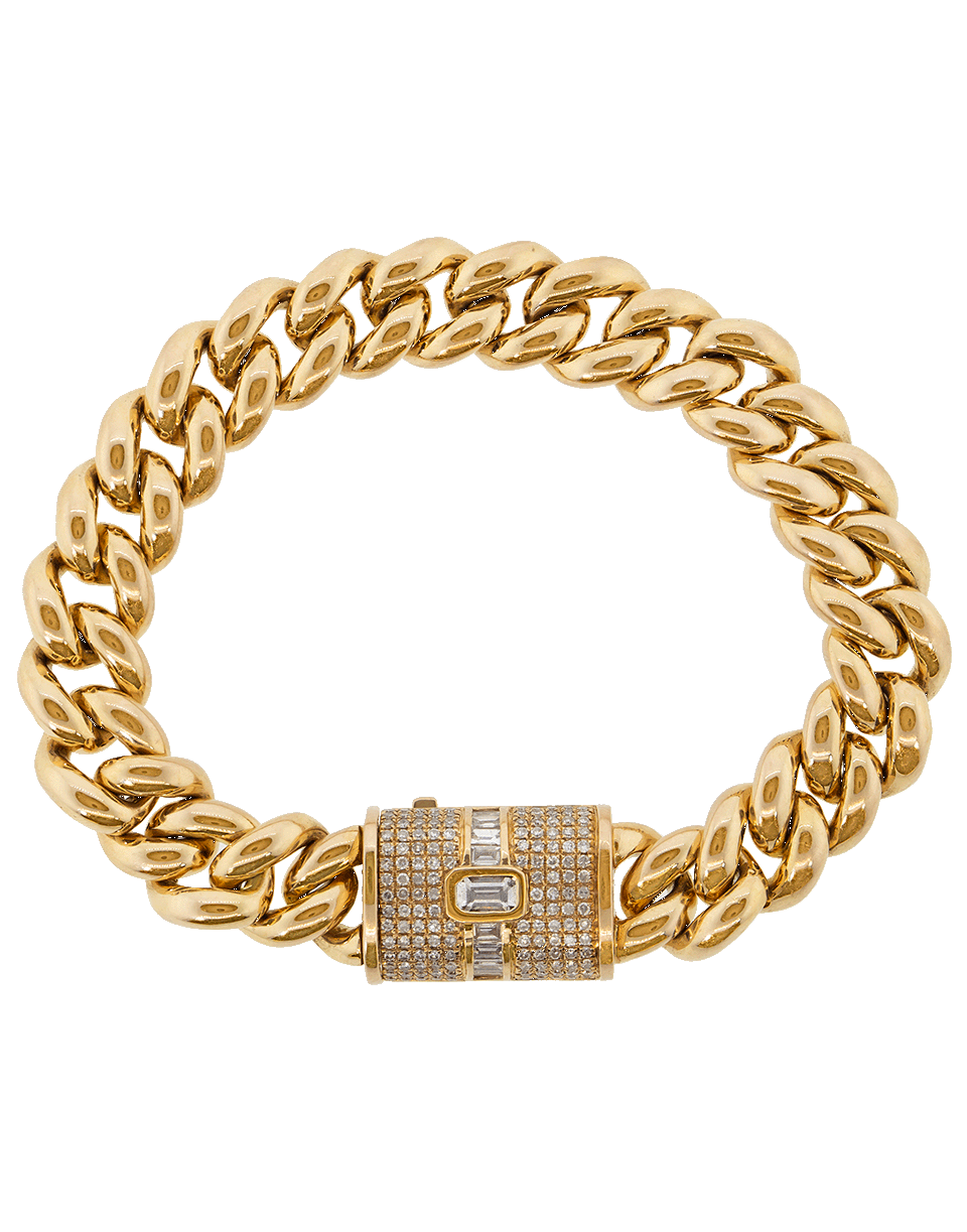 SHAY JEWELRY-Link Bracelet With Diamond Clasp-ROSE GOLD