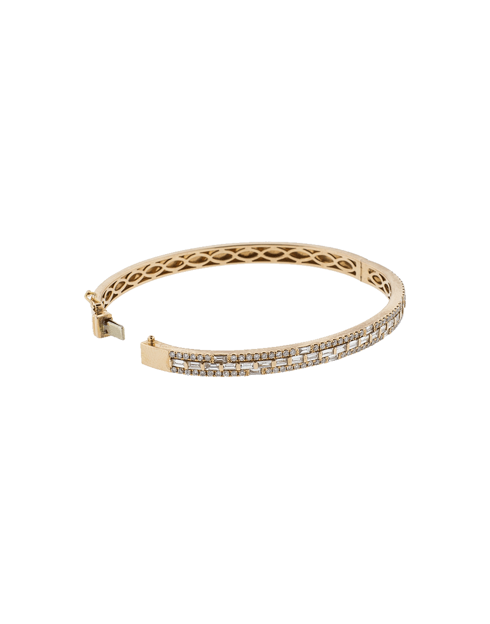 SHAY JEWELRY-Mixed Diamond Bangle-ROSE GOLD