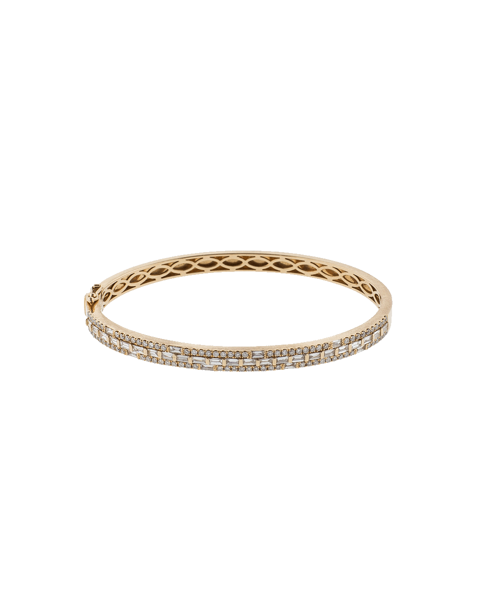 SHAY JEWELRY-Mixed Diamond Bangle-ROSE GOLD