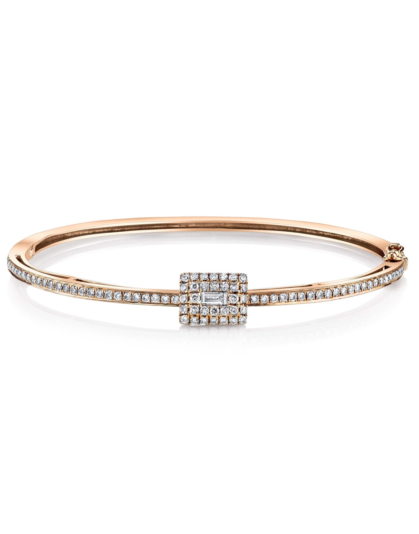 SHAY JEWELRY-Moving Diamond Baguette Bracelet-ROSE GOLD