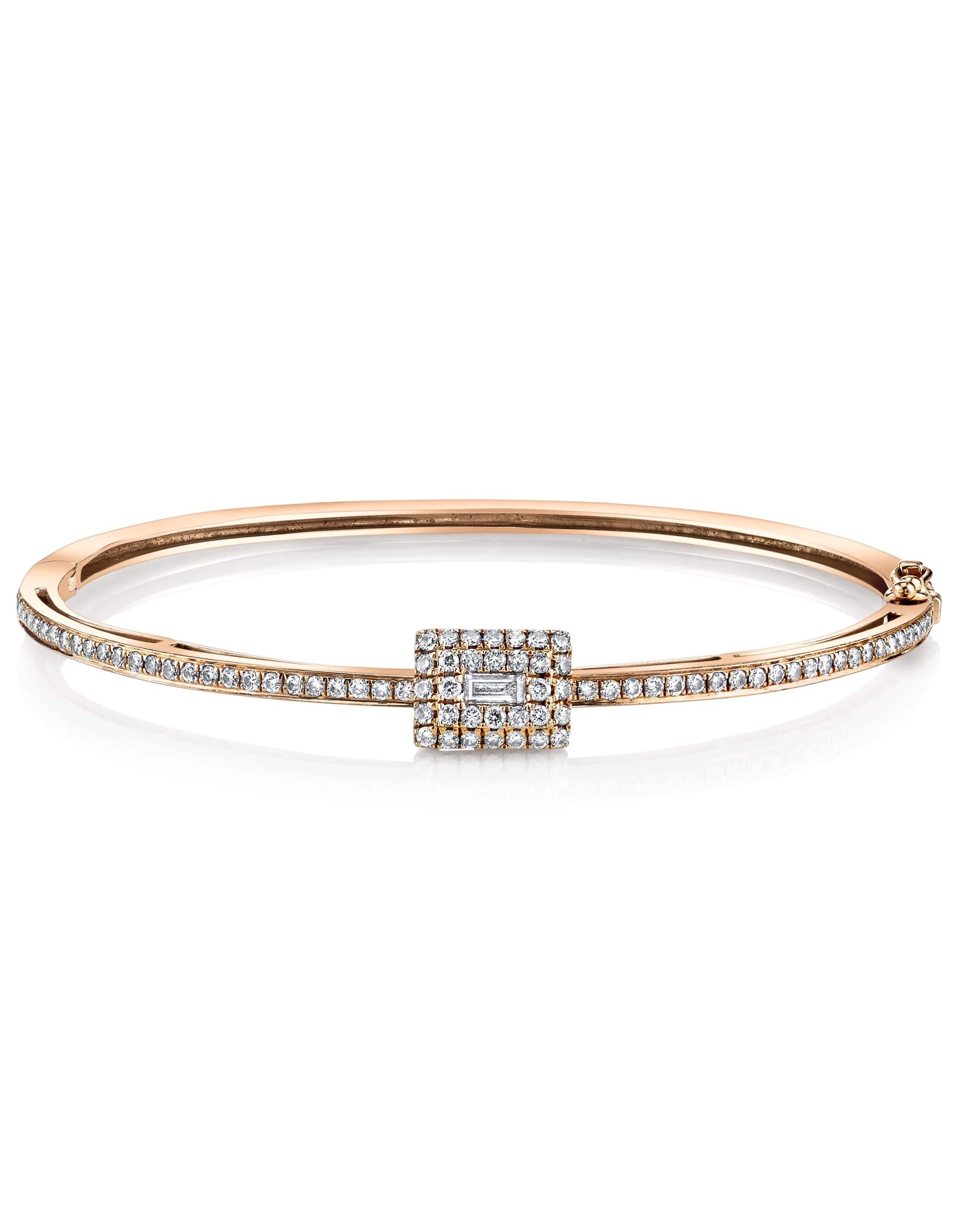 SHAY JEWELRY-Moving Diamond Baguette Bracelet-ROSE GOLD