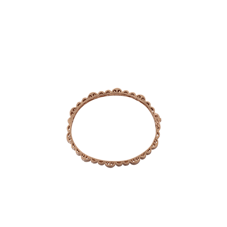 SHAY JEWELRY-Pave Diamond Ripple Bangle-ROSE GOLD